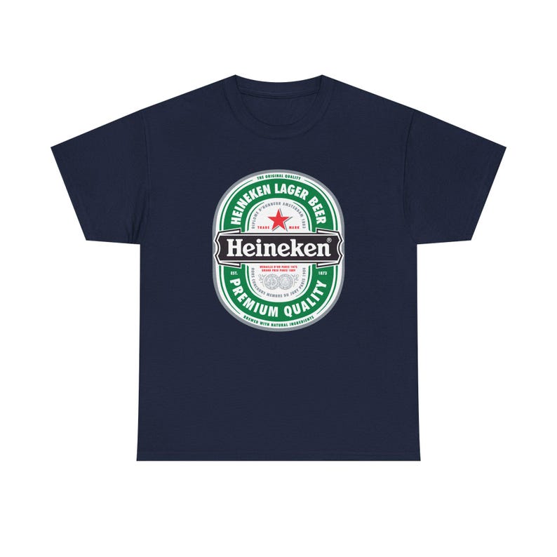 Koszulka z logo Heineken | Koszulka z grafiką marki piwa zdjęcie 10