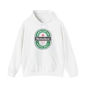 Bluza z kapturem z logo Heineken | Bluza z kapturem z grafiką browaru zdjęcie 3