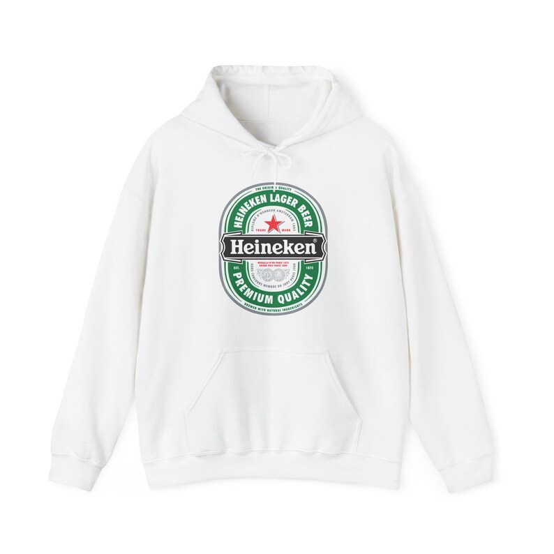 Bluza z kapturem z logo Heineken | Bluza z kapturem z grafiką browaru zdjęcie 3