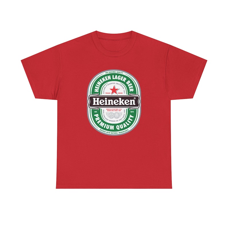 Koszulka z logo Heineken | Koszulka z grafiką marki piwa zdjęcie 14