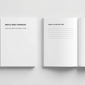 Mental Reset Workbook for Overwhelmed Minds | ADHD Friendly Planner PDF | Decision Fatigue Reset | Printable Clarity Journal image 5
