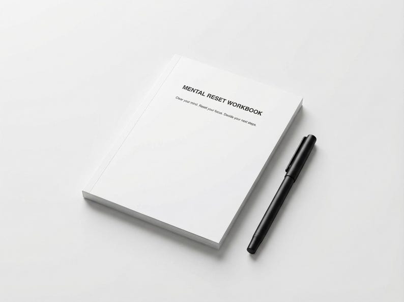 Mental Reset Workbook for Overwhelmed Minds | ADHD Friendly Planner PDF | Decision Fatigue Reset | Printable Clarity Journal image 6