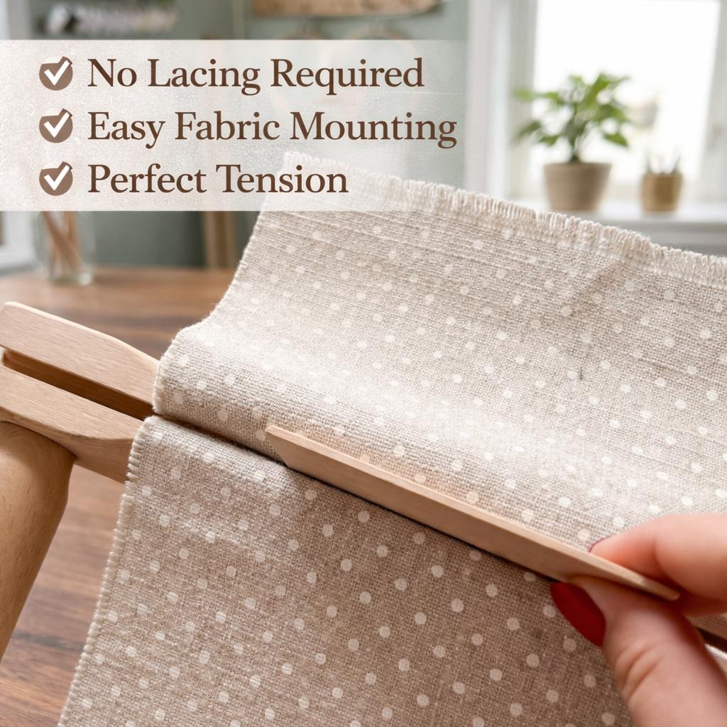 Cross Stitch Scroll Frame 18x12 | Nurge 18 Inch Adjustable Beech Wood ...