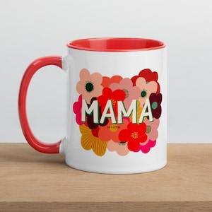 Personalized Mother&#39;s Day Gift, Coffee Mug Mom, Ceramic Coffee Cup, Birthday Gift for Her, Mom Gift, Cute Coffee Mug, Colorful Coffee Cup