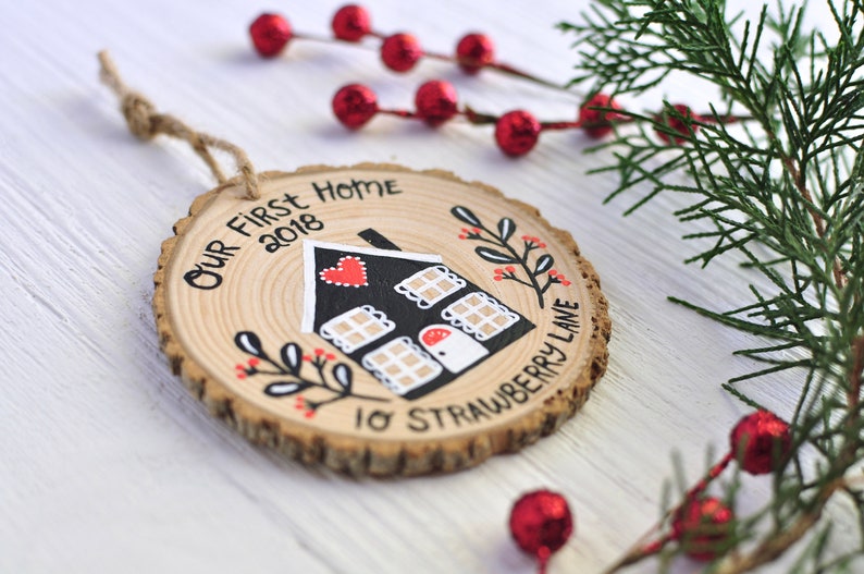 Our First Home Ornament New House Ornament Hygge Gift Etsy