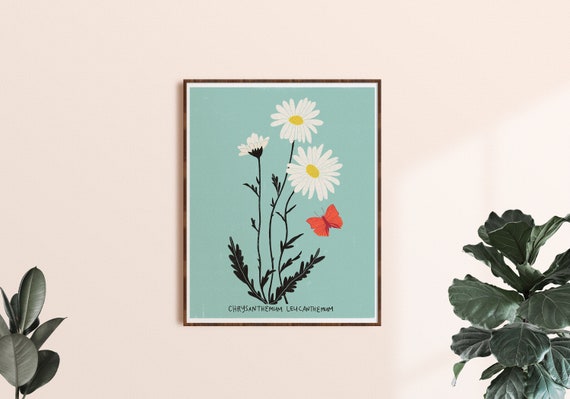 Daisy Wall Art | Spring Garden Art | Archival Print