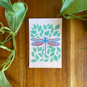 Insect Postcard Pack, Set of 10, Nature Gift, Bug Stationery Set, Bee Illustration, Butterfly Art, Ladybug Artwork, Dragonfly Postcard image 5