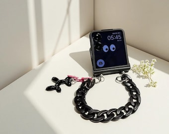 Crossbody Lanyard Phone Case Samsung Z Flip 7 Cute Dog Strap Cover