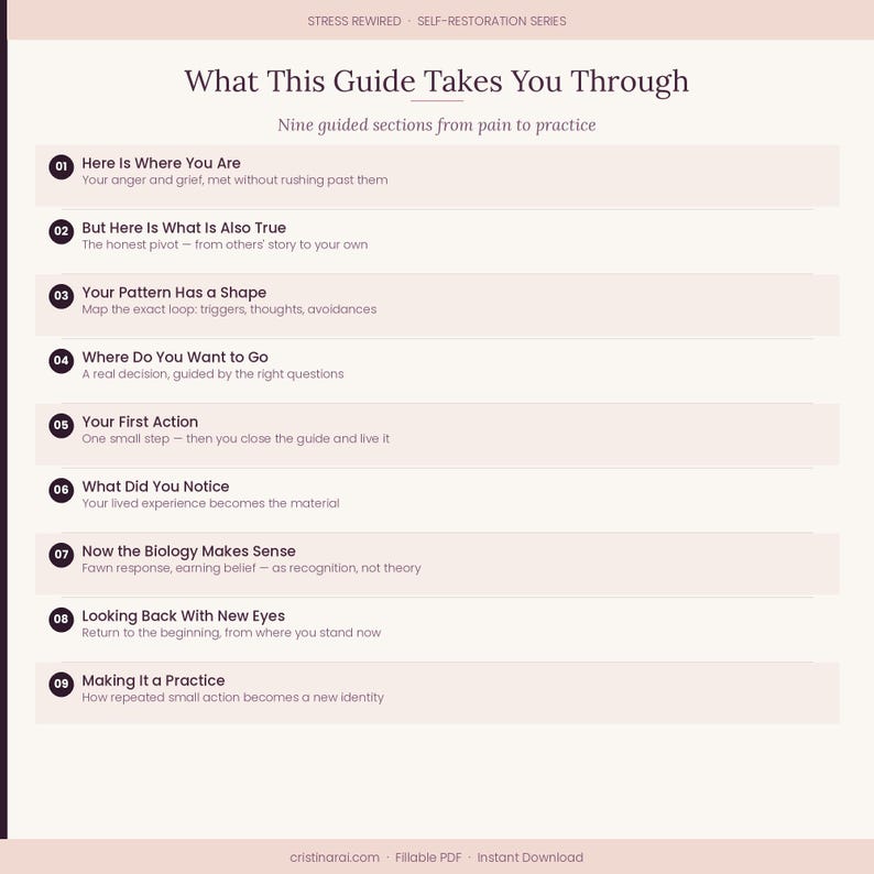From Overgiving to Aligned Living | Nervous System Reset Guide | Stress Recovery Workbook PDF image 2