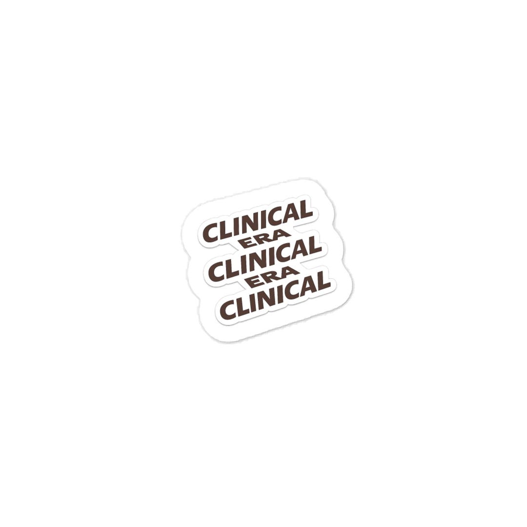 Clinical Era Sticker | Minimalist Med Student Vinyl | Satin Waterproof ...