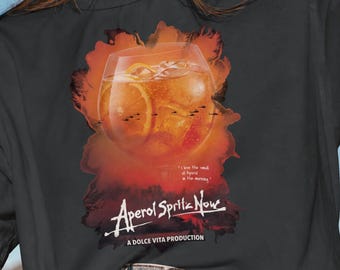 Camiseta Aperol Spritz Now - Películas - Parodia - Santo Aperoli - Camiseta divertida - Regalo para novia - Unisex