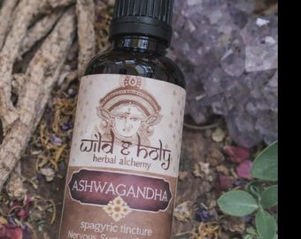 ASHWAGANDHA Herbal Spagyric Tincture - Nervous System Support 30ml