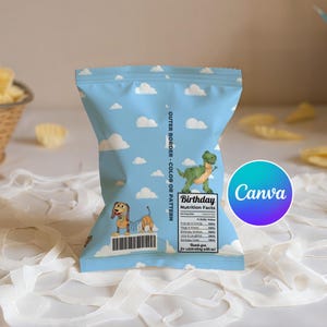 Toy Story Favor Chip Bags-Custom Chip Bags-Printables-digital-TOY STORY- Digital file CANVA Template image 4