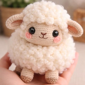 Amigurumi Sheep Crochet Pattern – Beginner Friendly Plush Toy Tutorial (PDF Download)