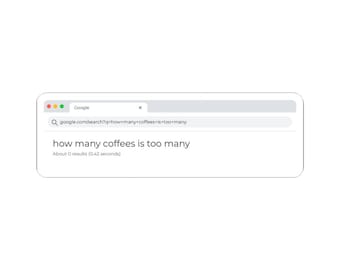 Combien de cafés c'est trop Sticker recherche dans le navigateur, Sticker Google rigolo, Sticker compatible, Sticker vinyle rigolo pour ordinateur portable