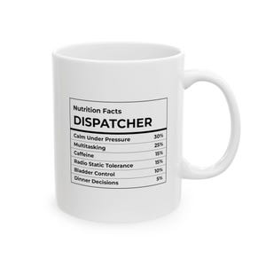 Divertida pegatina de información nutricional de un despachador para portátil, taza de información nutricional de un despachador, regalo para amantes de los animales, información nutricional de un despachador de dibujos animados...