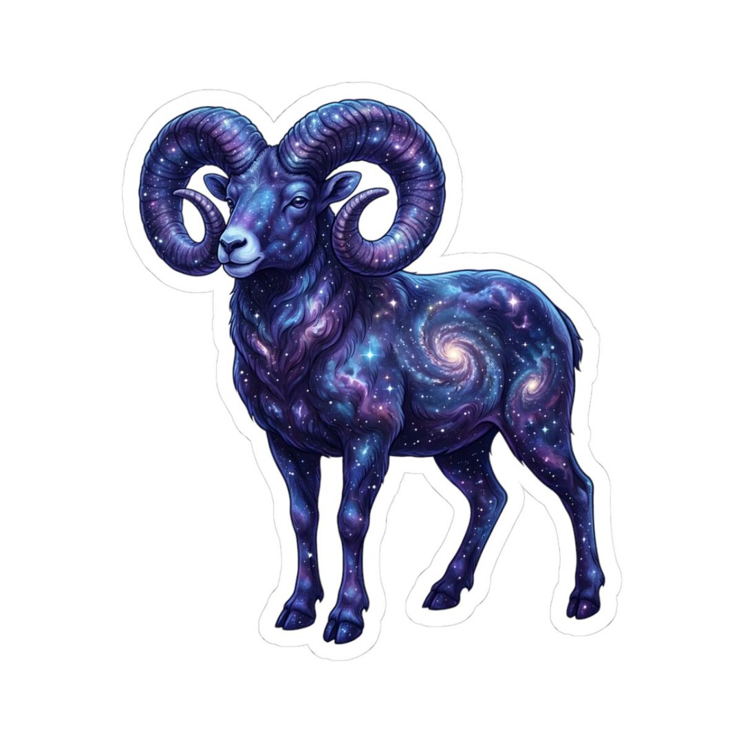 Galaxy Ram Sticker for Laptop, Cosmic Ram Gift for Space Lover, Ram ...