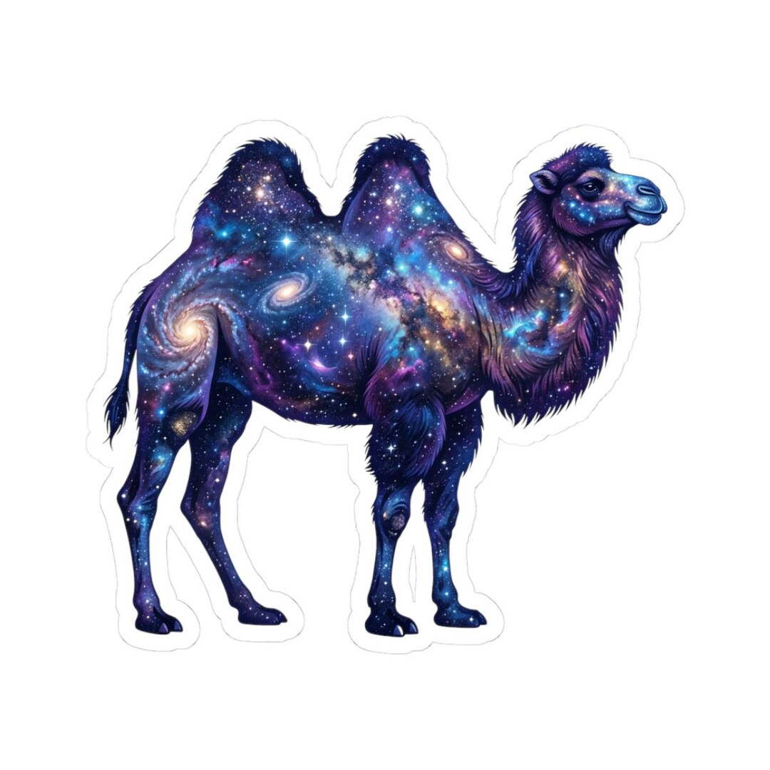 Galaxy Camel Sticker for Laptop, Cosmic Camel Gift for Space Lover ...
