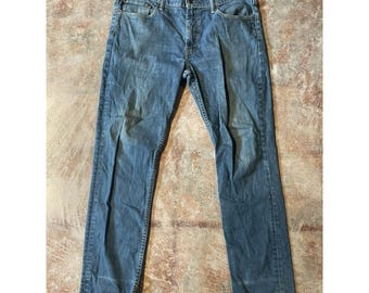 Levi's 511 Stretch Slim Fit Denim Washed Blue Jeans 36W x 32L *
