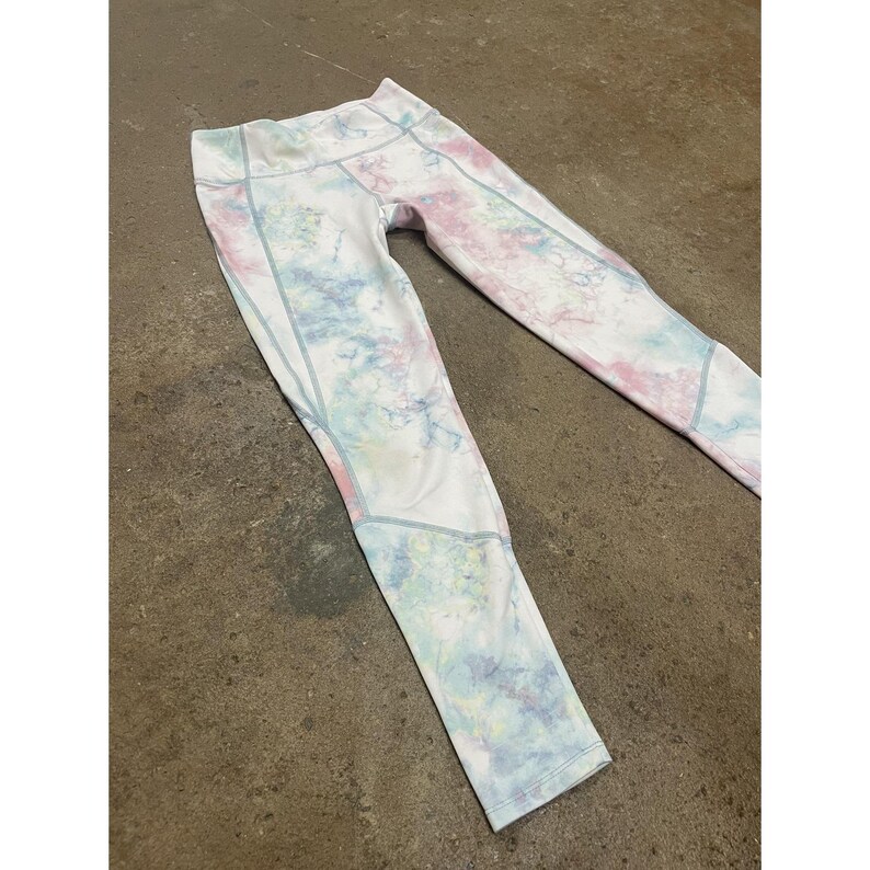 FP Movement Leggings Womens XS Multicolor Tie Dye High Rise Ankle Yoga Athletic image 2