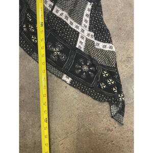 Free People 着物ジャケット レディース XS/S ブラック パッチワーク ボヘミアン オープンフロント 画像 11