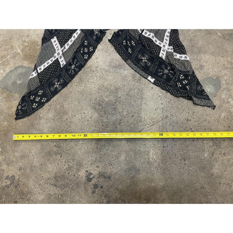 Free People 着物ジャケット レディース XS/S ブラック パッチワーク ボヘミアン オープンフロント 画像 17