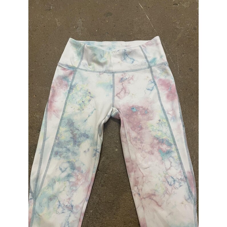 FP Movement Leggings Womens XS Multicolor Tie Dye High Rise Ankle Yoga Athletic image 4