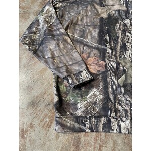 Mossy Oak Camouflage Pullover Hoodie Camo Sz XL Fleece Lined image 8