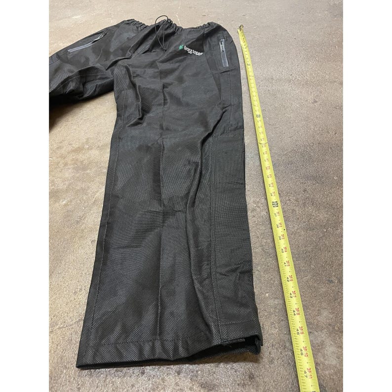 Frogg Toggs Pants Mens XL Waterproof Rain Zip Pockets Zippered Legs PS83172-01 image 19