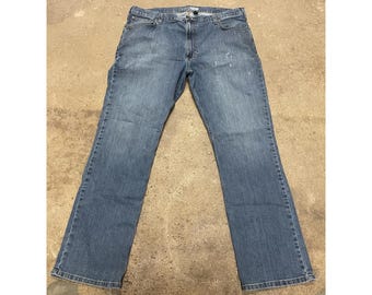 Carhartt Rugged Flex Relaxed Fit Jeans Mens 42x34 Blue Denim 5-Pocket BD2804-M