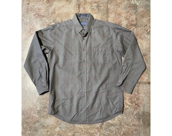Vintage Pendleton Sir Pendleton Brown Plaid Button Down Woolen Mills Sz M *