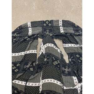 Free People 着物ジャケット レディース XS/S ブラック パッチワーク ボヘミアン オープンフロント 画像 9