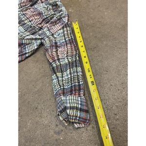 Free People Tunic Blouse Womens Medium Multicolor Plaid Button Front Boho image 14