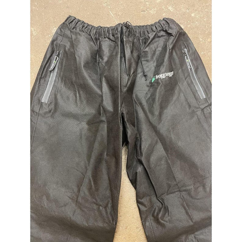 Frogg Toggs Pants Mens XL Waterproof Rain Zip Pockets Zippered Legs PS83172-01 image 4