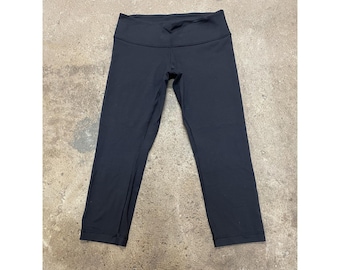 Lululemon Capri Leggings Womens Black High Rise Yoga Athletic Pants Stretch