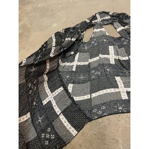 Free People 着物ジャケット レディース XS/S ブラック パッチワーク ボヘミアン オープンフロント 画像 2