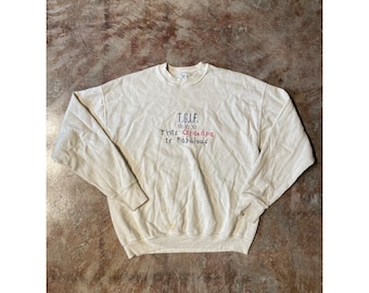 Vintage "TGIF This Grandpa Is Fun" Fruit Of The Loom Sweatshirt Crewneck Sz XL