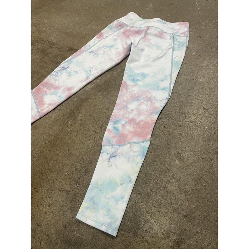 FP Movement Leggings Womens XS Multicolor Tie Dye High Rise Ankle Yoga Athletic image 8