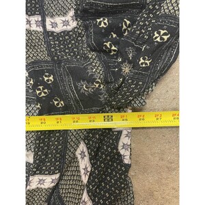Free People 着物ジャケット レディース XS/S ブラック パッチワーク ボヘミアン オープンフロント 画像 16