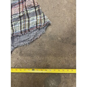 Free People Tunic Blouse Womens Medium Multicolor Plaid Button Front Boho image 20