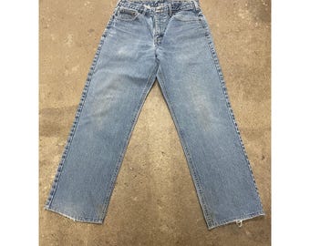 Vaqueros Carhartt para hombre, 33 x 32, lavados a la piedra, corte relajado, pierna recta, B160 DST, ropa de trabajo