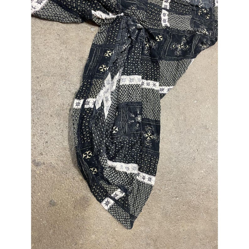 Free People 着物ジャケット レディース XS/S ブラック パッチワーク ボヘミアン オープンフロント 画像 14