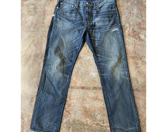 Levi's 511 Stretch Slim Fit Denim Washed Blue Jeans 34W x 30L *