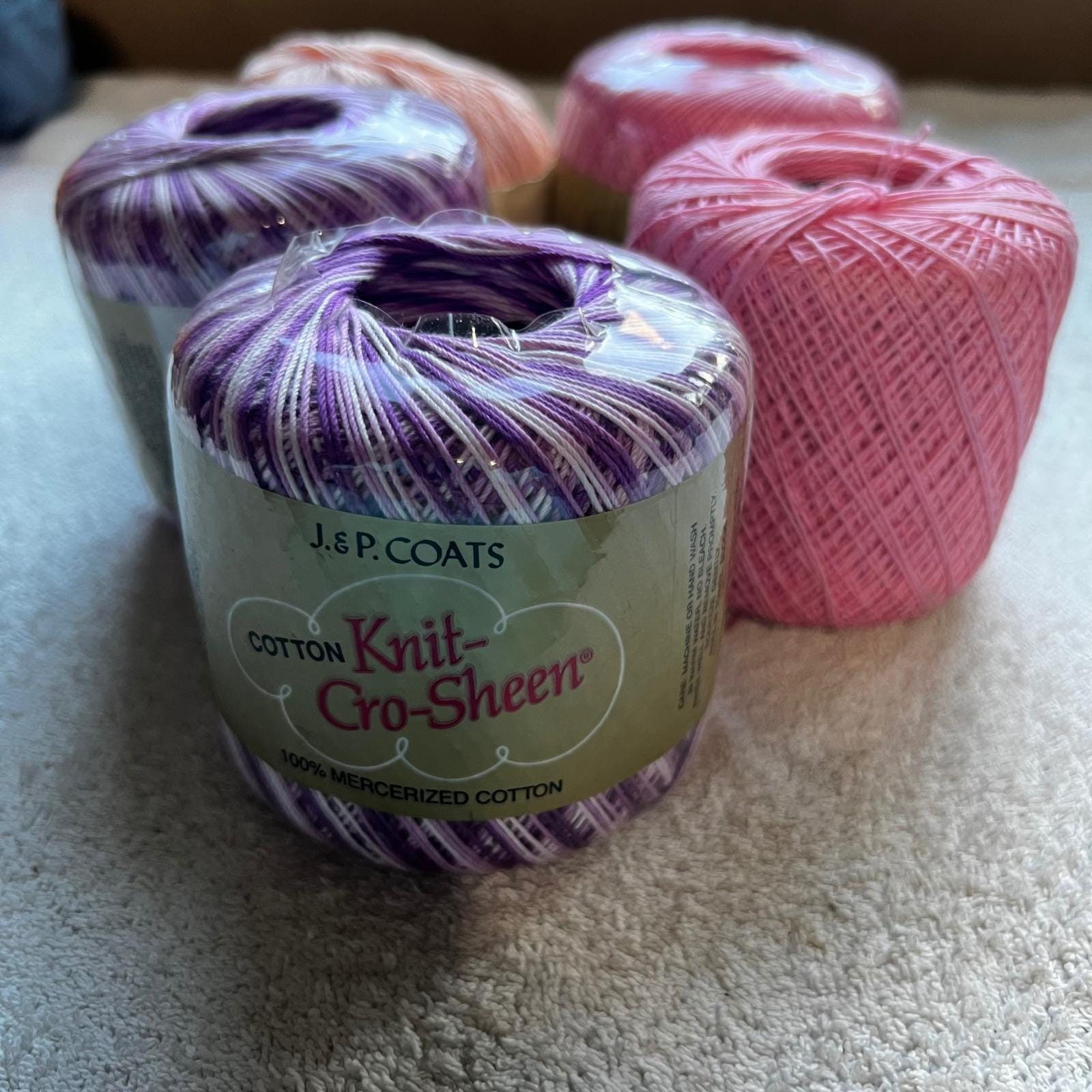 Knit Cro Sheen Crochet Thread - Etsy