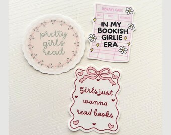 Book Lover Sticker Pack | Bookish Girl Stickers | Reading Journal Stickers