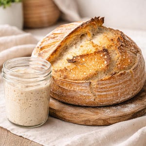 Masa madre centenaria: auténtica cultura francesa, orgánica, ideal para principiantes (receta en PDF).
