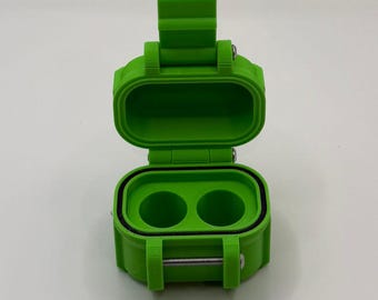 Durable PETG Vial Storage Box – Holds 2 x 3ml Vials, TPU Gasket