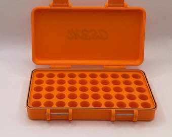 3ml - 50 Vial Storage Box – Durable PETG Organizer with TPU Gasket, Multiple Colors
