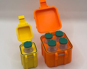 20ml Vial Storage - Durable PETG and TPU85a Seal - Multiple Sizes and Colors