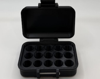 15 Vial 3ml Storage Box – Durable PETG Organizer with TPU Gasket, Many Colors Available